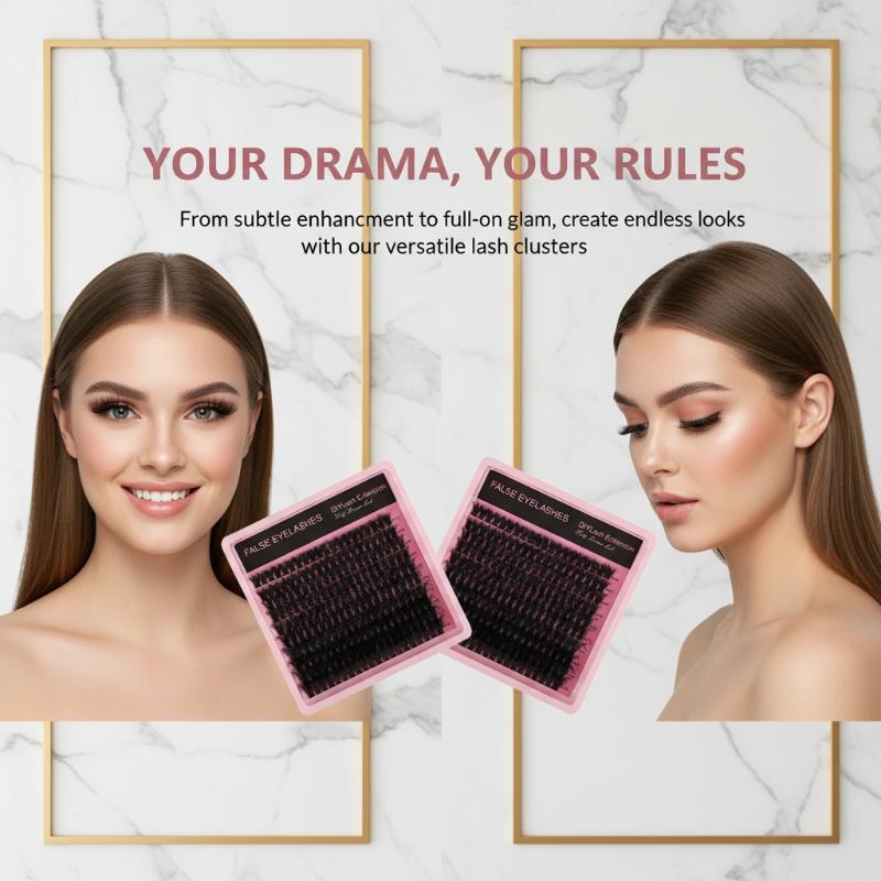 Eyelash Extension Class - 10Row 140 Clusters Fluffy Thick Lashes
