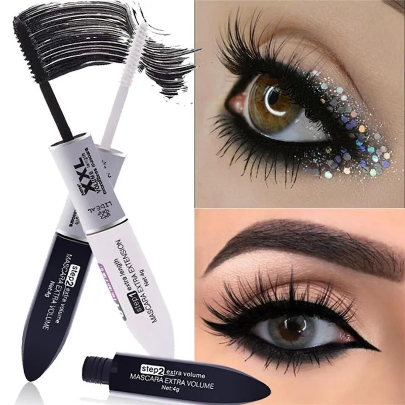 Eyelash Extension Double Volume - Makeup 2 IN 1 4D Silk