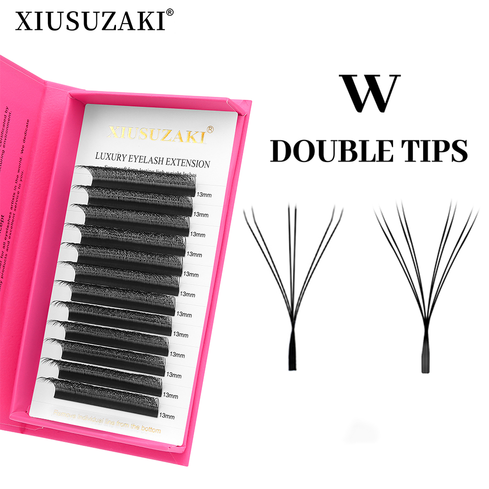 XIUSUZAKI Double Tips 3D 4D W  – обзор и цена Eyelash Extension Double Volume