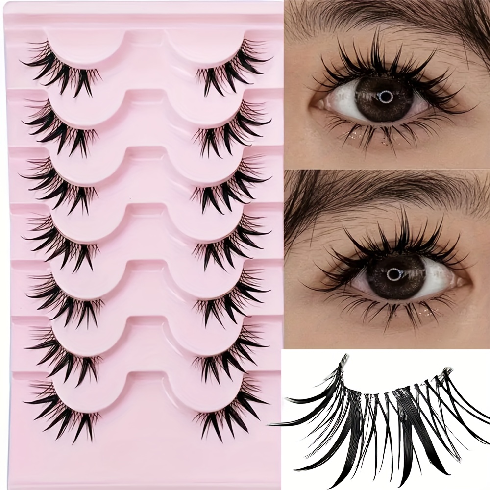 7 Pairs Half eye false eyelash – обзор и цена Eyelash Extension Japan