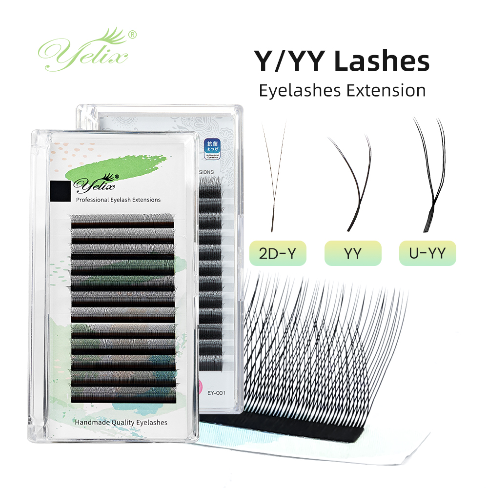 Yelix Y/YY Lashes Double Tips  – обзор и цена Eyelash Extension Double Volume