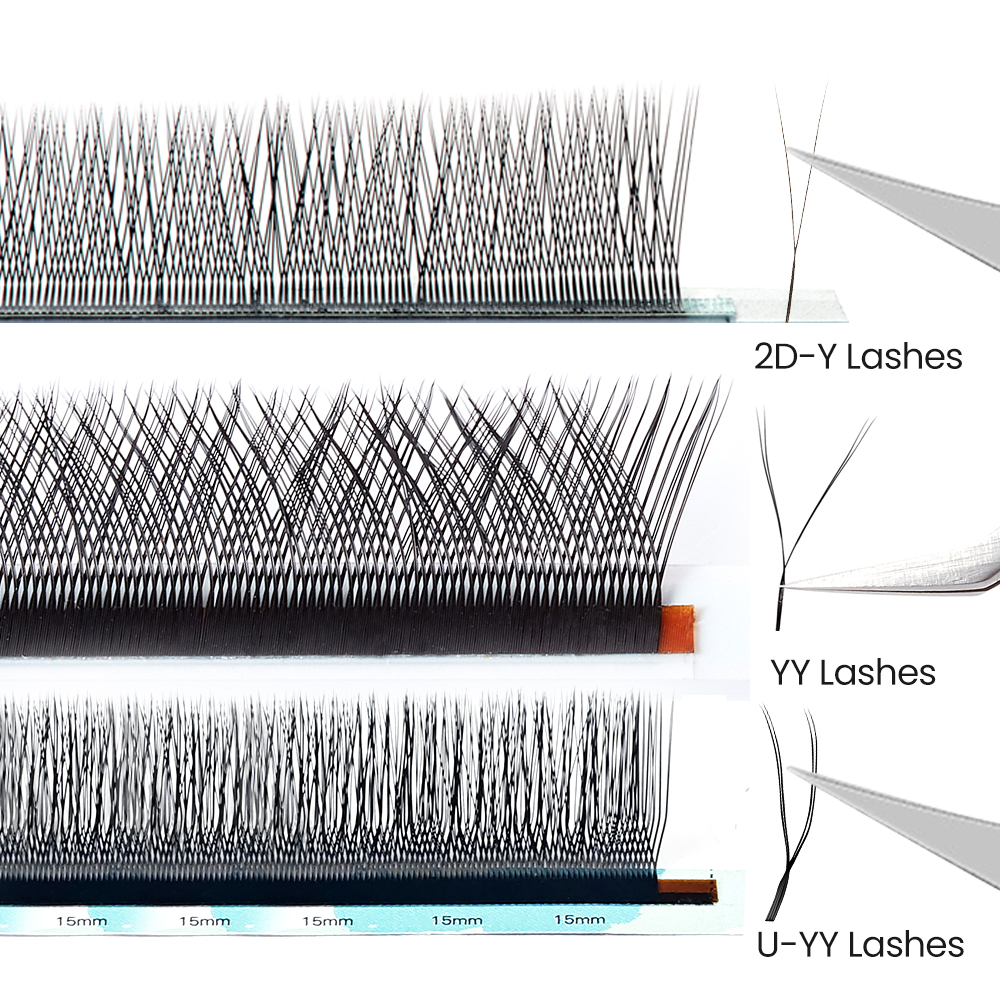 Yelix Y/YY Lashes Double Tips  – обзор и цена Eyelash Extension Double Volume