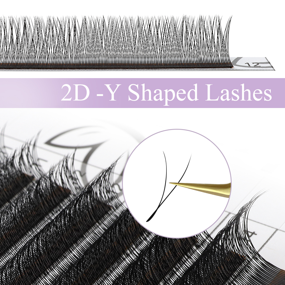 SAKURAHANA 2D YY Lashes Double – обзор и цена Eyelash Extension Double Volume