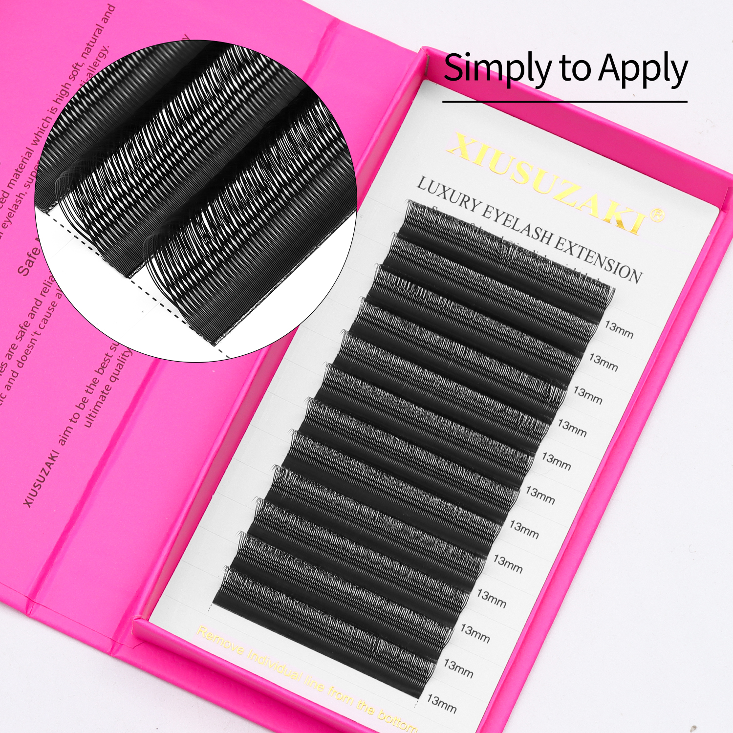 XIUSUZAKI U Shaped Parallel Fl – обзор и цена Eyelash Extension Double Volume
