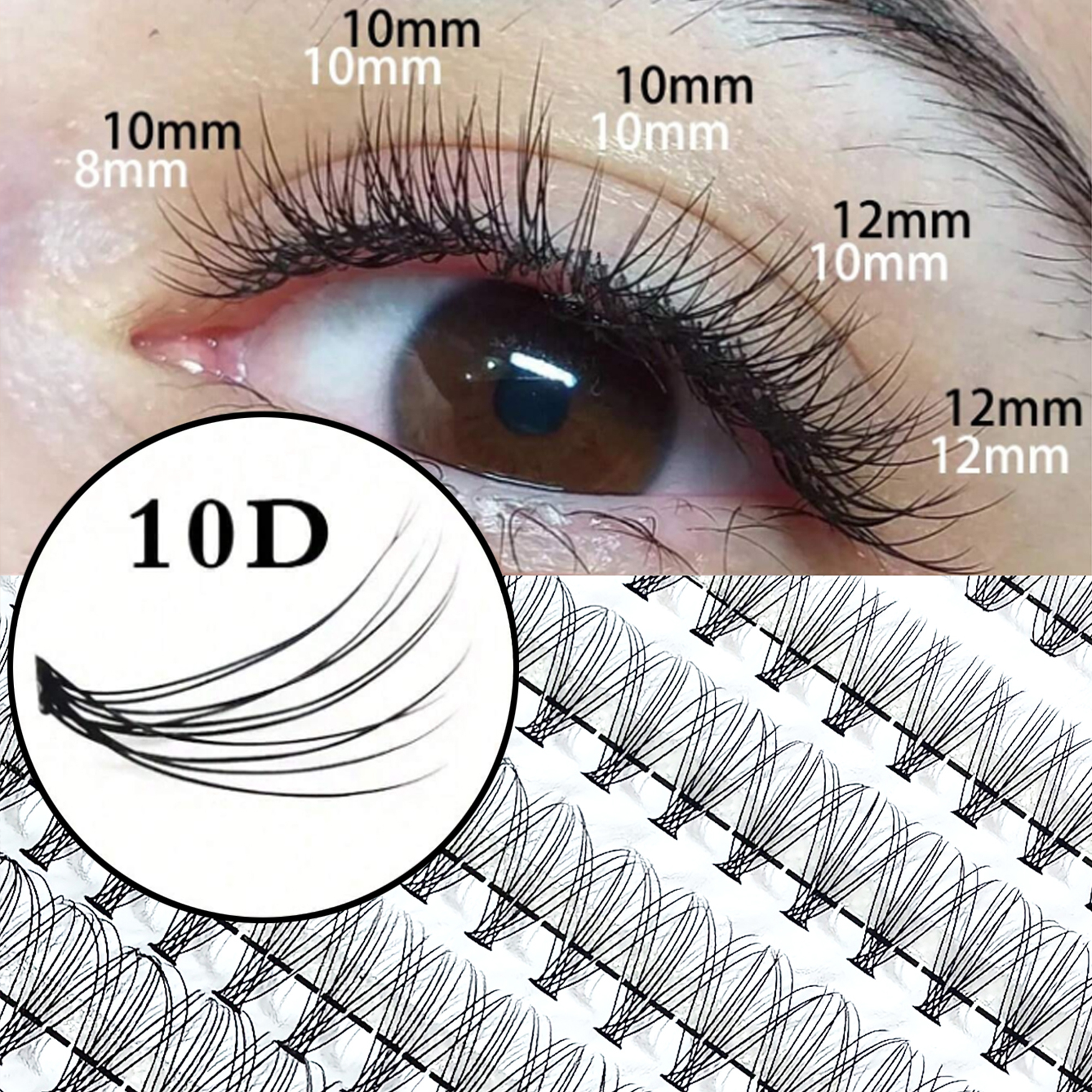 10D DOUBLE Volume False Eyelas – обзор и цена Eyelash Extension Double Volume