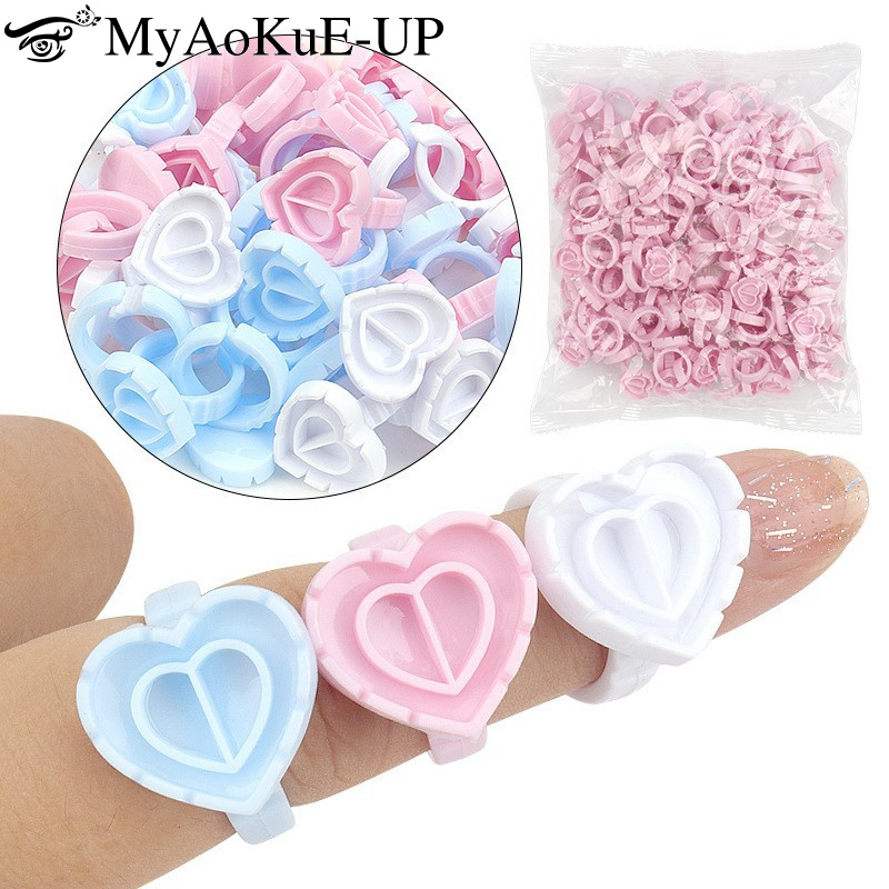 100Pcs Disposable Glue Ring Ho – обзор и цена Eyelash Extension Class