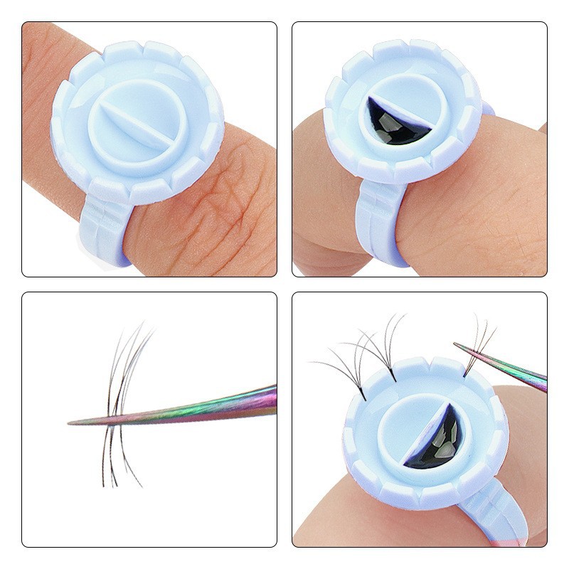 100Pcs Disposable Glue Ring Ho – обзор и цена Eyelash Extension Class