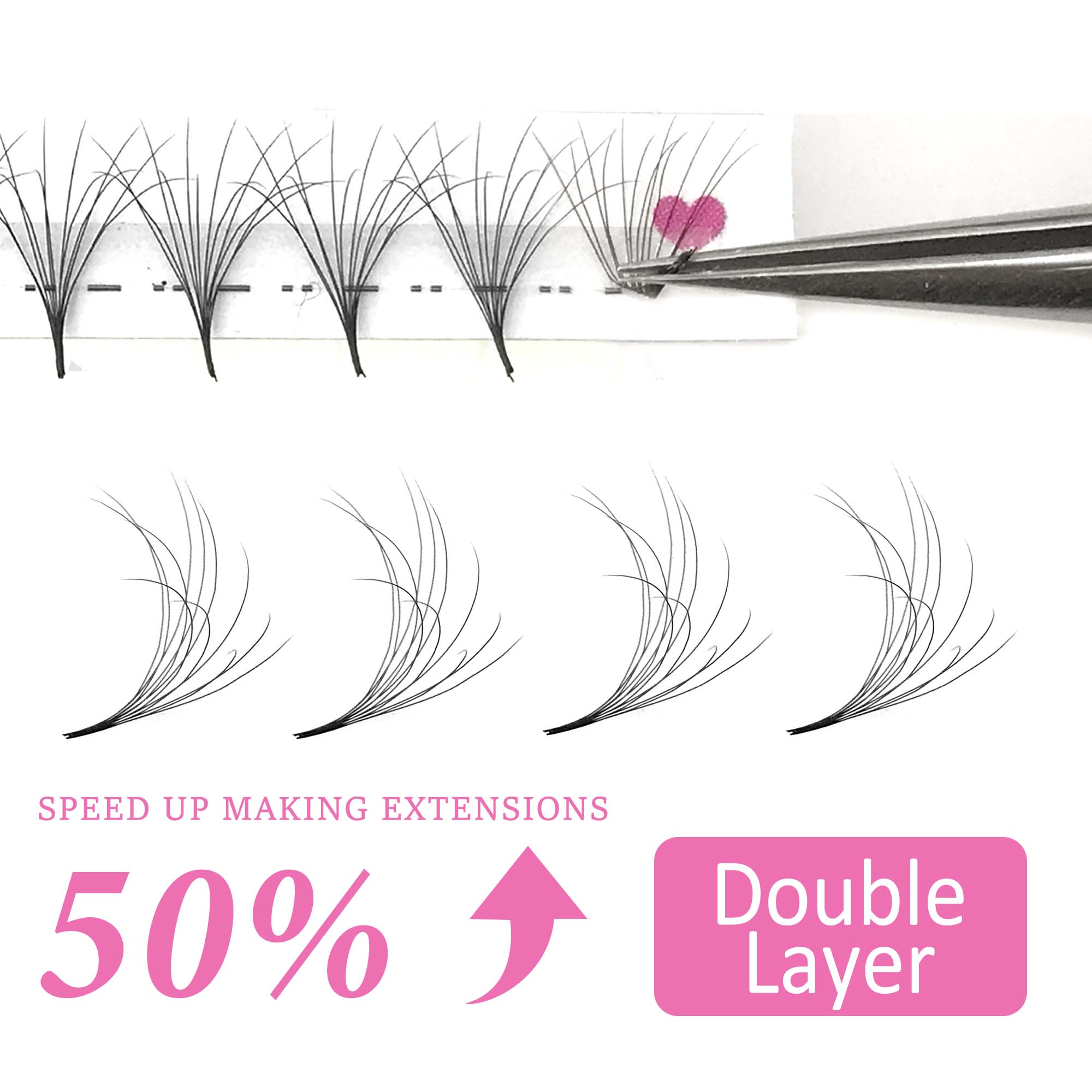 CoMango Double-Layer Fluffy Pr – обзор и цена Eyelash Extension Double Volume