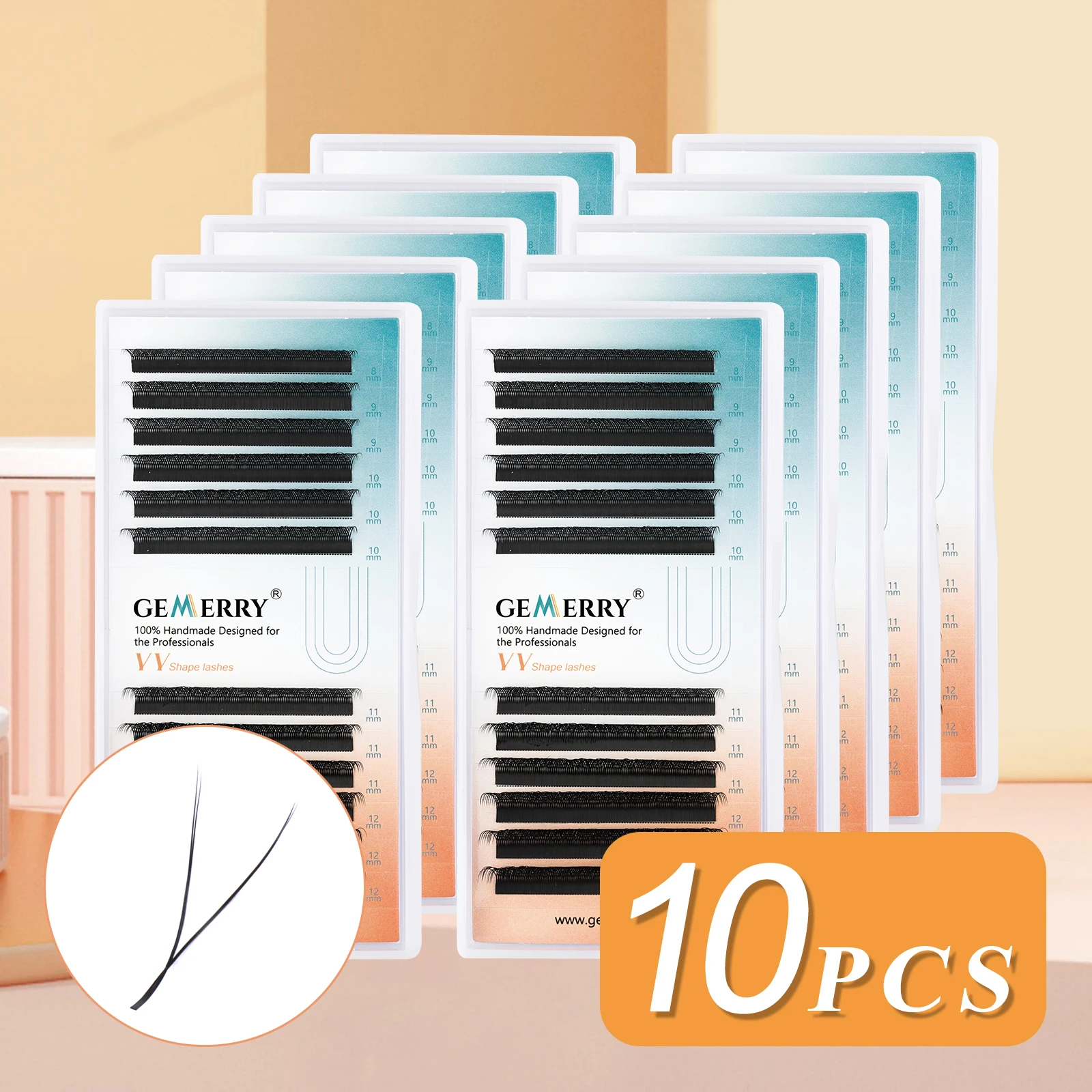 GEMEERY 10PCS YY Eyelash Exten – обзор и цена Eyelash Extension Double Volume