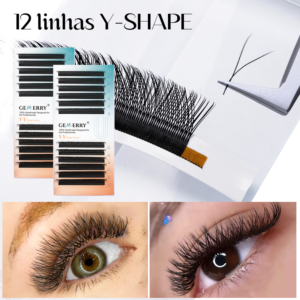 GEMEERY 10PCS YY Eyelash Exten – обзор и цена Eyelash Extension Double Volume