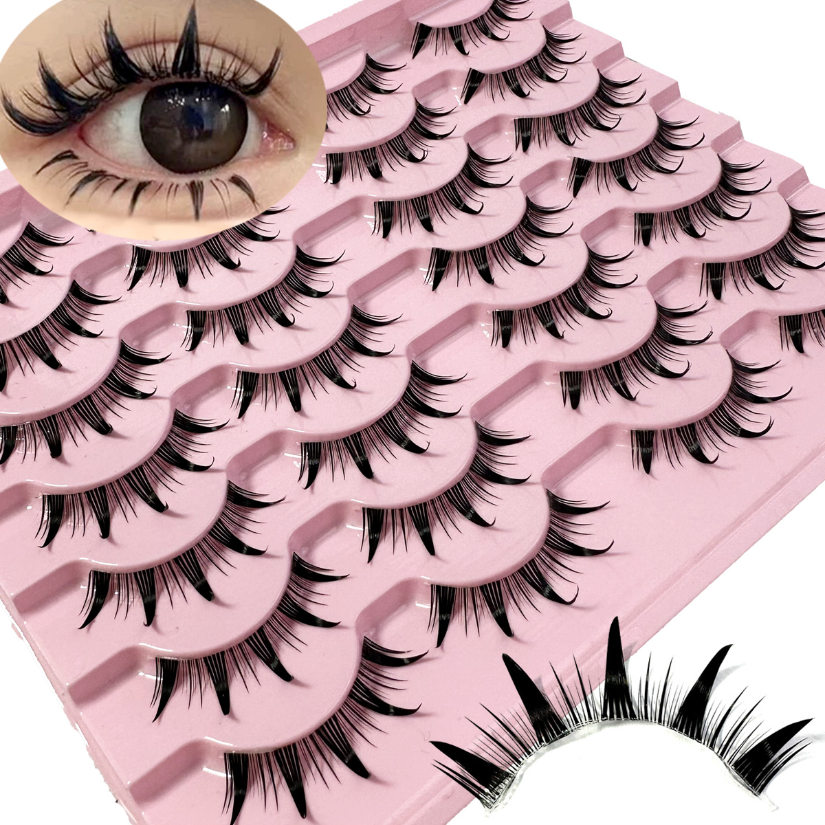 5/7/14Pairs Manga Lashes with  – обзор и цена Eyelash Extension Japan