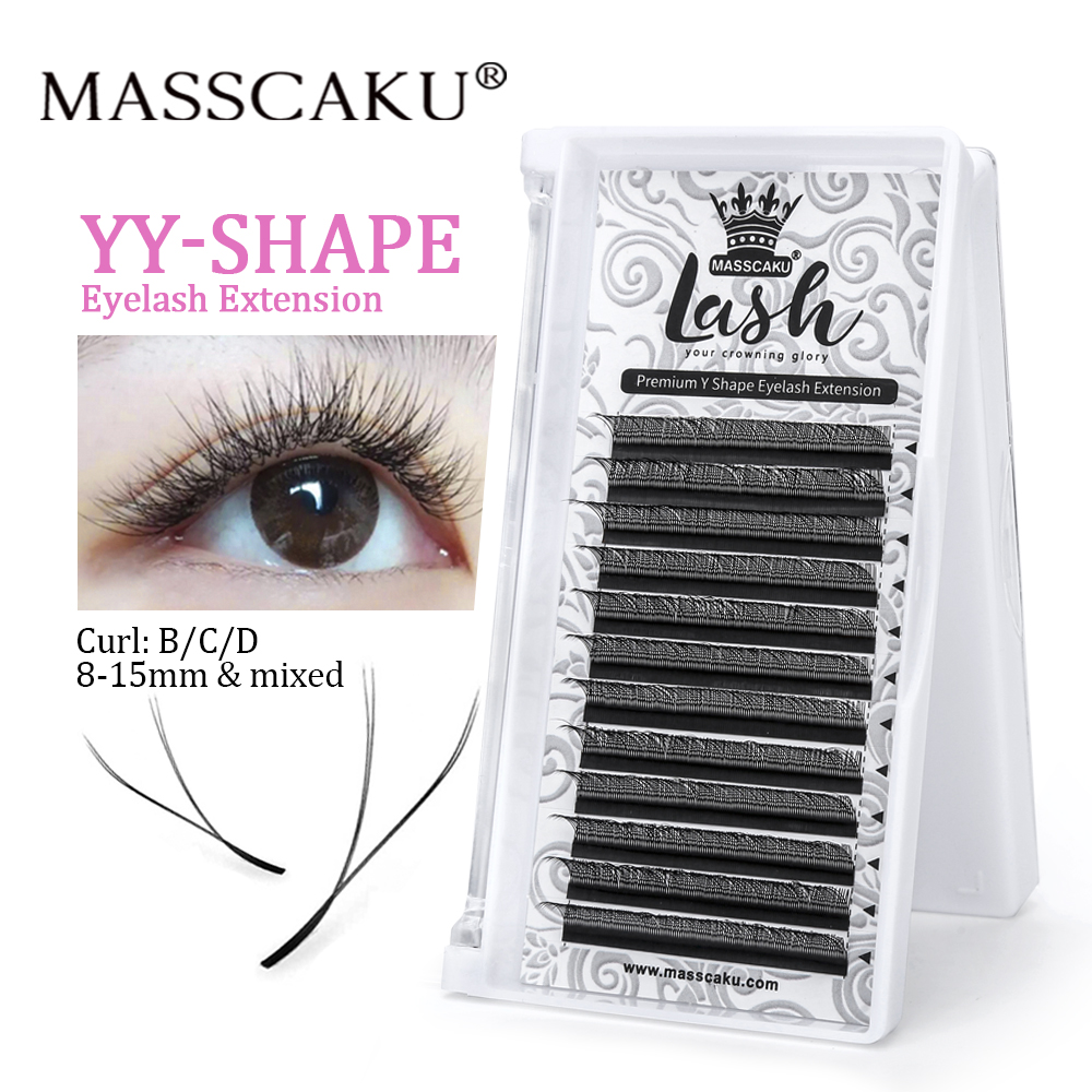 Hot Selling Masscaku YY Shape  – обзор и цена Eyelash Extension Double Volume