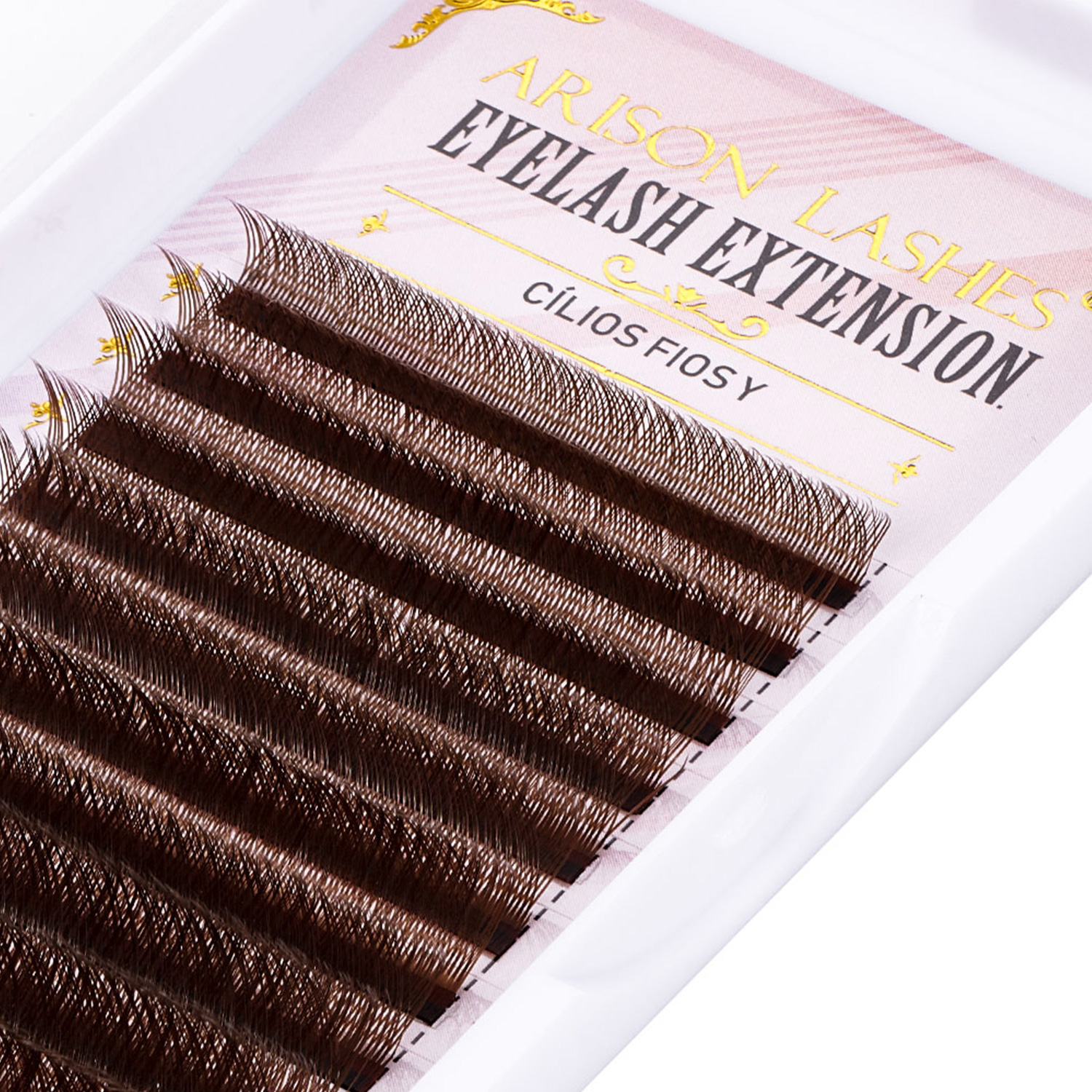 ARISON Brown 2D YY Lashes Doub – обзор и цена Eyelash Extension Double Volume