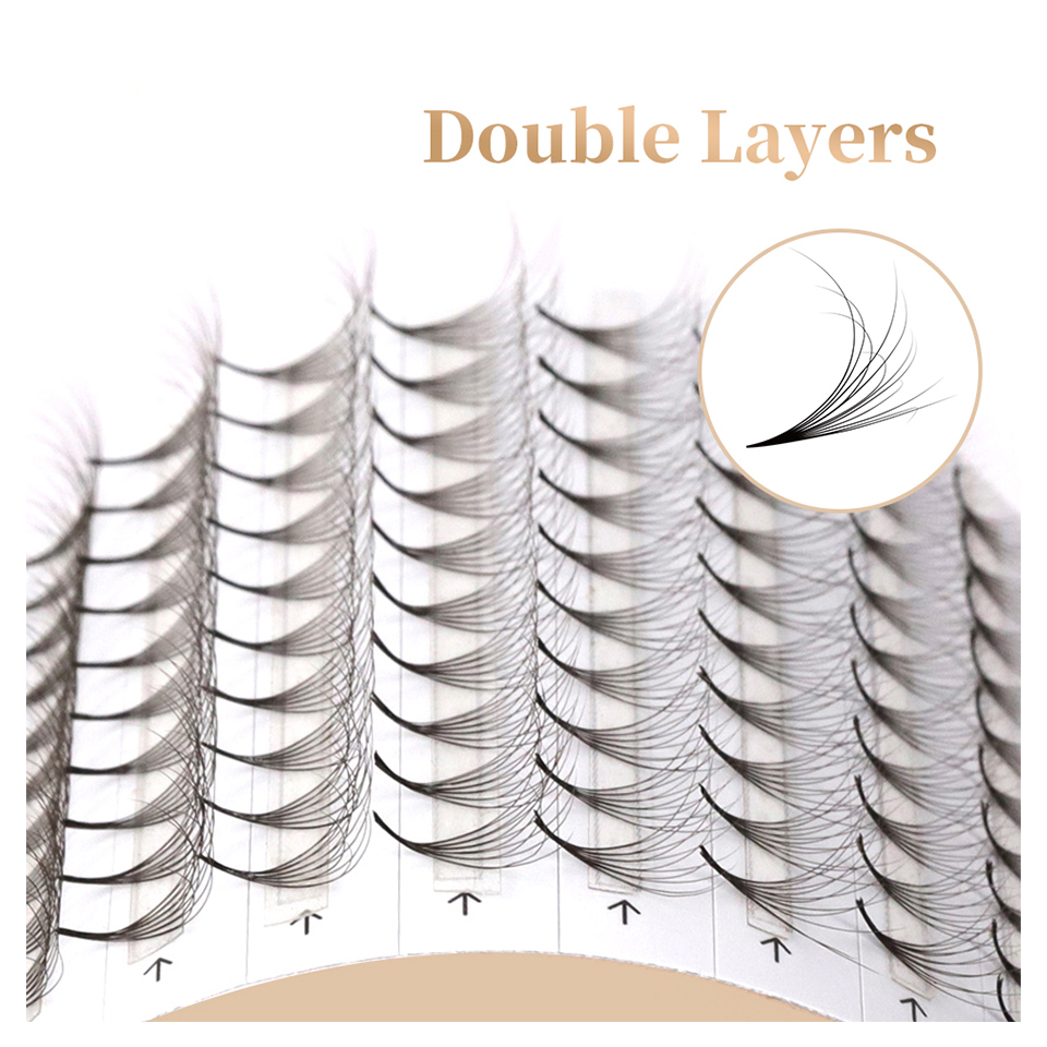 AGUUD Double Layer Pointy Base – обзор и цена Eyelash Extension Double Volume