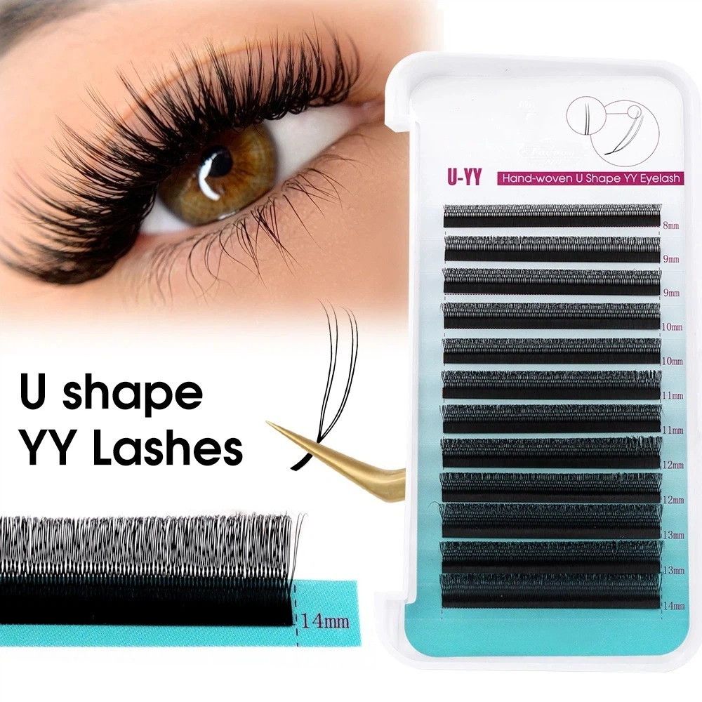 Natural Curl U Shape YY Lashes – обзор и цена Eyelash Extension Double Volume