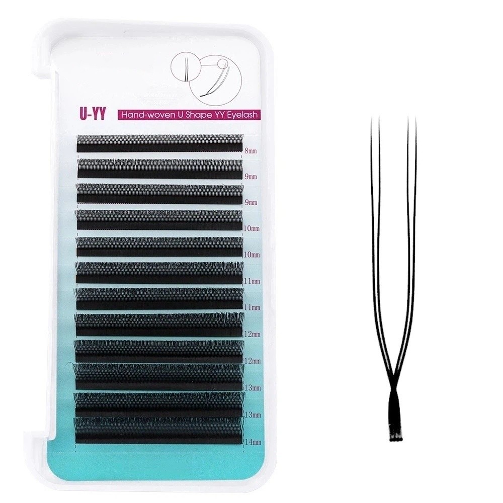 Natural Curl U Shape YY Lashes – обзор и цена Eyelash Extension Double Volume