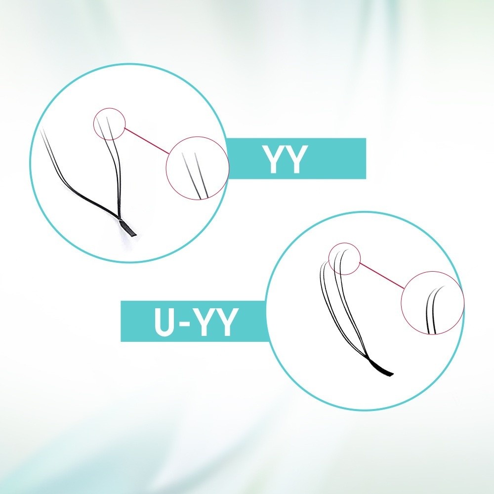 Natural Curl U Shape YY Lashes – обзор и цена Eyelash Extension Double Volume