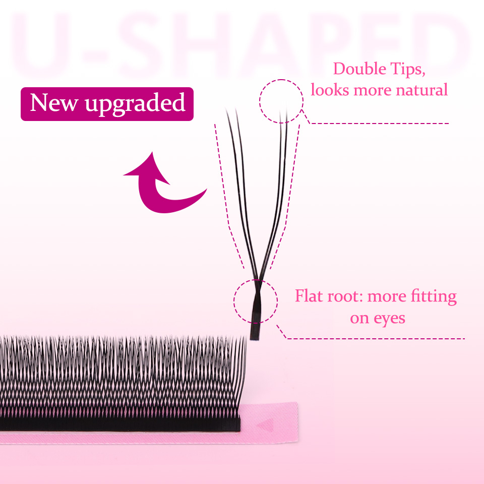 Rujade U Shaped YY Shaped Eyel – обзор и цена Eyelash Extension Double Volume