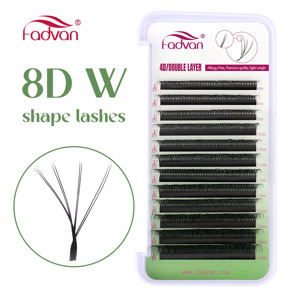 FADVAN 8D W Double Layers 4D W – обзор и цена Eyelash Extension Double Volume