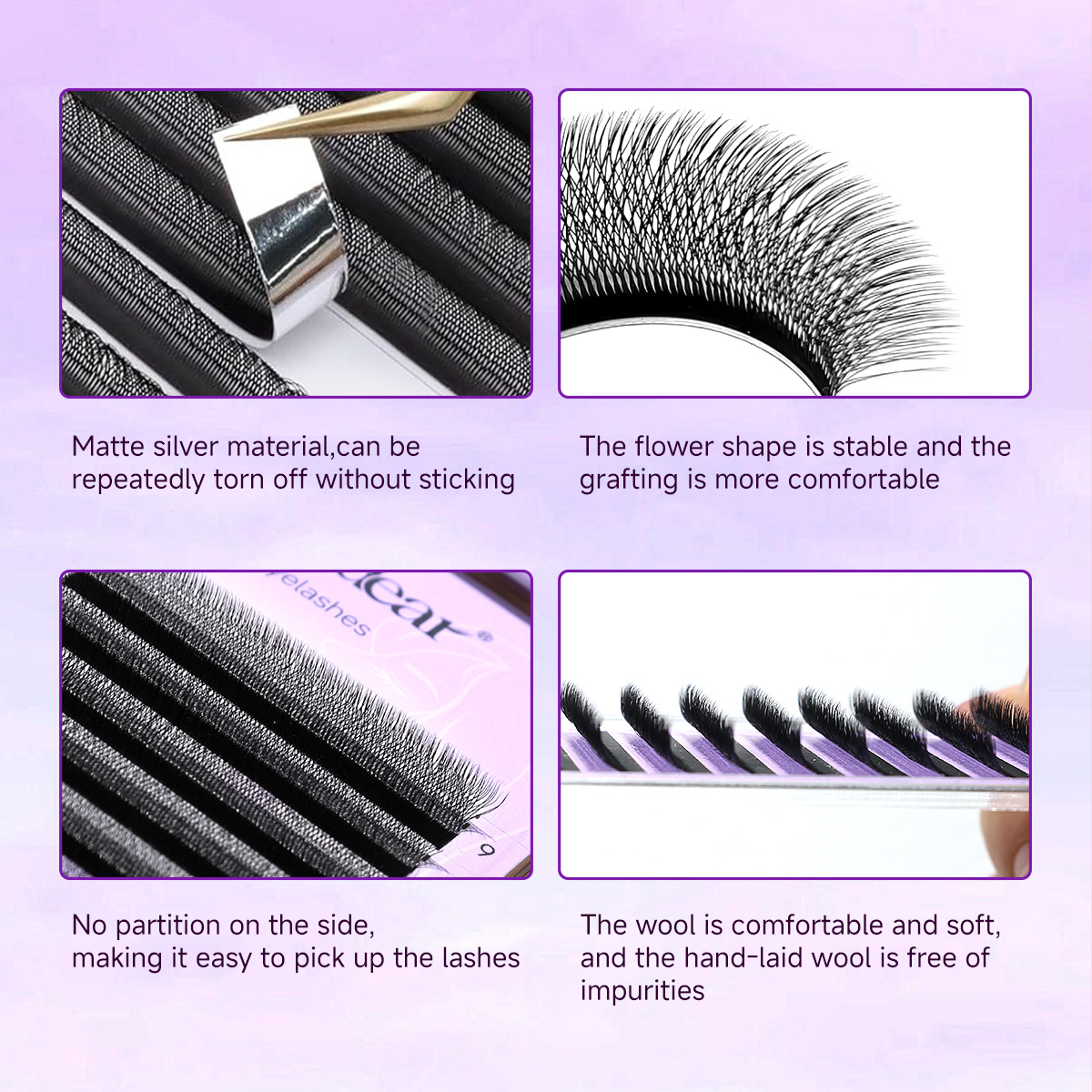 MerrdearWholesale 10trays/set  – обзор и цена Eyelash Extension Double Volume